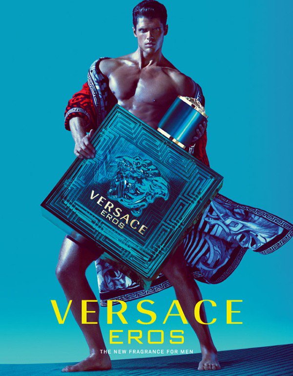 versace eros blue bottle