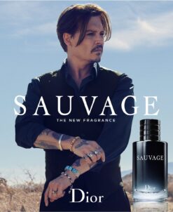 Chistian Dior Sauvage Jonny Depp Poster