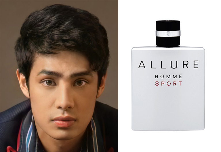 History of Chanel Allure Homme Sport, Commercial with Andres